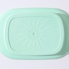 Маслёнка, пластиковая, 18×12×7 см, цвет мятный - Фото 4