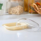 Маслёнка, пластиковая, 18×12×7 см, цвет слоновая кость - Фото 3