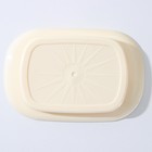 Маслёнка, пластиковая, 18×12×7 см, цвет слоновая кость - Фото 4