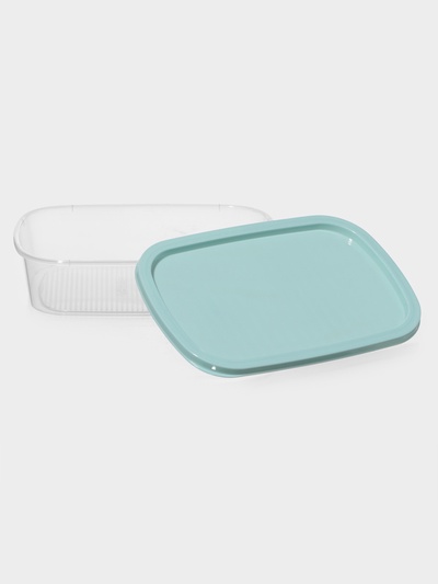 Набор пищевых контейнеров SparkPlast BioFresh, 4 шт.: 500 мл, 1 л, 1.6 л, 2.3 л, прозрачный, крышки МИКС