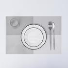 Салфетка сервировочная на стол «Настроение», 45×30 см, цвет серый - фото 8391109