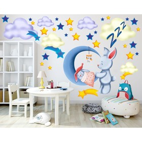 Наклейка интерьерная «Спокойной ночи», 30×50 см