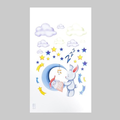 Наклейка интерьерная «Спокойной ночи», 30×50 см
