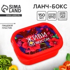 Ланч - бокс прямоугольный «Живи со вкусом», 150 мл - Фото 1