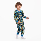 Пижама для мальчика, цвет треугольники/космонавты, рост 98 см 9093319