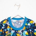 Пижама для мальчика, цвет треугольники/космонавты, рост 98 см 9093319