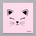 Салфетки бумажные однослойные «Кошечка», 24 × 24 см, в наборе 20 шт. - фото 4610760