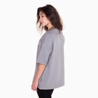 Футболка женская «Мишка», цвет серый, размер one size (46-52) - фото 21709068