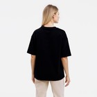 Футболка женская «Мишка», цвет чёрный, размер one size (46-52) - фото 21709080