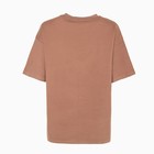 Футболка женская «Мишка», цвет бежевый, размер one size (46-52) - фото 21709092