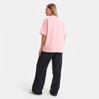 Футболка женская «Мишка», цвет пудра, размер one size (46-52) - фото 21709095