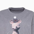 Футболка женская, цвет серый, размер one size (46-52) - фото 21709113