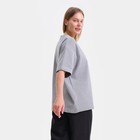 Футболка женская, цвет серый, размер one size (46-52) - фото 21709109