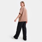 Футболка женская, цвет бежевый, размер one size (46-52) - фото 21709119