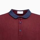 Футболка мужская поло, цвет бордовый, размер 52 (2XL) 9163663