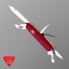 Нож перочинный VICTORINOX Camper, 91 мм, 13 функций, красный 9193951 - фото 10414647