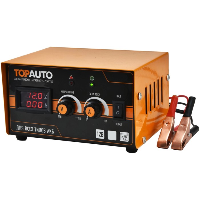 Зарядное устройство для АКБ TOPAUTO АЗУ-305, 6 А, АКБ 12 В до 100 А/ч - Фото 1