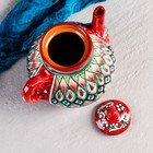 Чайник Риштанская Керамика "Узоры", 1600 мл, красный - Фото 3