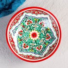 Супница Риштанская Керамика "Узоры", 23 см, красная - Фото 2