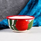 Бульонница узбекская Риштанская Керамика «Гранат», 600 мл, d=15 см, белая, красная - Фото 2