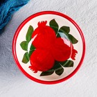 Бульонница узбекская Риштанская Керамика «Гранат», 600 мл, d=15 см, белая, красная - Фото 3