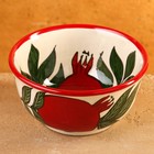 Бульонница узбекская Риштанская Керамика «Гранат», 600 мл, d=15 см, белая, красная - Фото 4