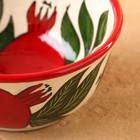 Бульонница узбекская Риштанская Керамика «Гранат», 600 мл, d=15 см, белая, красная - Фото 6