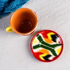 Чайная пара Риштанская Керамика "Атлас", 220 мл, разноцветная - Фото 2