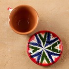 Чайная пара Риштанская Керамика "Атлас", 220 мл, красная МИКС - Фото 8