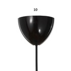 Люстра подвес "Дардо" 1х40Вт Е27 черный/коричневый 38,5х38,5х70см - фото 21709580