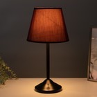 Лампа настольная "Элеонора" 1х15Вт Е27 черный/фиолетовый 22х22х42см RISALUX - фото 24549737