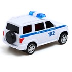 Машина радиоуправляемая «УАЗ Патриот. Полиция» 15,5 см, свет, белый PATRIOT - Фото 3