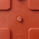 Горшок для цветов с поддоном «Сильвер ЭКО», 2.6 л, d=20 см, пластиковый, терракотовый - Фото 5