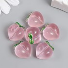 Декор для творчества акрил "Ягодка" набор 6 шт розовый 1,5х1,5х1,6 см - фото 804962132