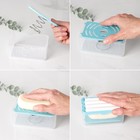 Щётка для ручной стирки Доляна, бирюзовая - Фото 3