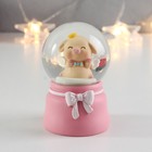 Снежный шар стеклянный световой «Хрюша с крылышками», d=4.5 см, 7×4.5×4.5 см, МИКС - Фото 2