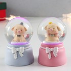 Снежный шар стеклянный световой «Хрюша с крылышками», d=4.5 см, 7×4.5×4.5 см, МИКС - Фото 7