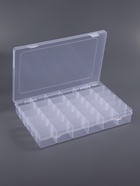 Органайзер для хранения мелочей, 36 ячеек, 27.3×17.5×4.5 см, прозрачный - Фото 2