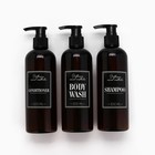 Дозатор для шампуня, кондиционера, гель для душа «Bathroom visual», 300 мл., набор 3 шт. - Фото 7