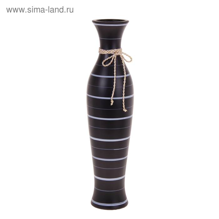 ваза керам напол полоски черн 60 см талия - Фото 1