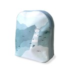 Рюкзак, 2 отдела на молнии, цвет голубой "маяк" - фото 294223215