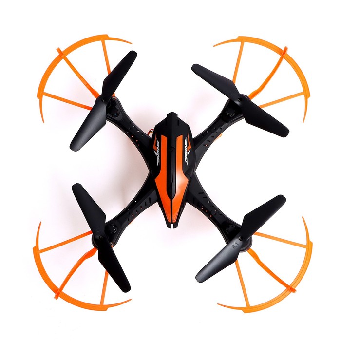 Квадрокоптер LH-X20WF, камера, передача изображения на смартфон, Wi-FI, цвет чёрно-оранжевый - фото 1904594260