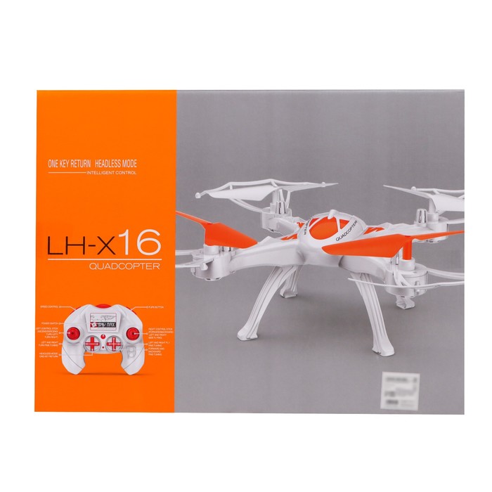 Квадрокоптер LH-X16WF, камера, передача изображения на смартфон, Wi-FI, цвет белый - фото 1904594279