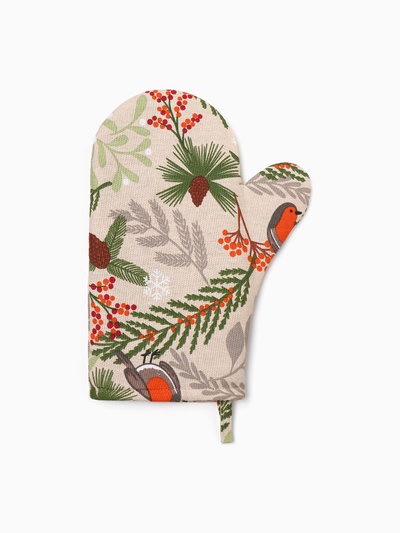 Варежка-прихватка Доляна Bullfinch 20х27 см, 100% хлопок, ватин 250г/м2