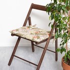 Сидушка на стул Доляна "Bullfinch" 42х42 см, 100% хлопок, рогожка 164 г/м2 - Фото 1