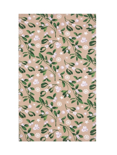 Полотенце новогоднее Доляна Frosty berries 35×60 см, 100% хл, рогожка 164 г/м²