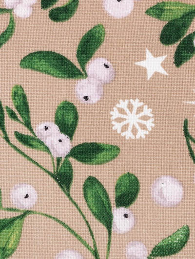 Полотенце новогоднее Доляна Frosty berries 35×60 см, 100% хл, рогожка 164 г/м²