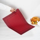 Салфетка сервировочная на стол «Окно», 45×30 см, цвет красный - Фото 4
