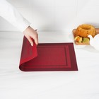 Салфетка сервировочная на стол Доляна «Окно», 45×30 см, красная - Фото 5