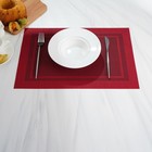 Салфетка сервировочная на стол Доляна «Окно», 45×30 см, красная - Фото 6